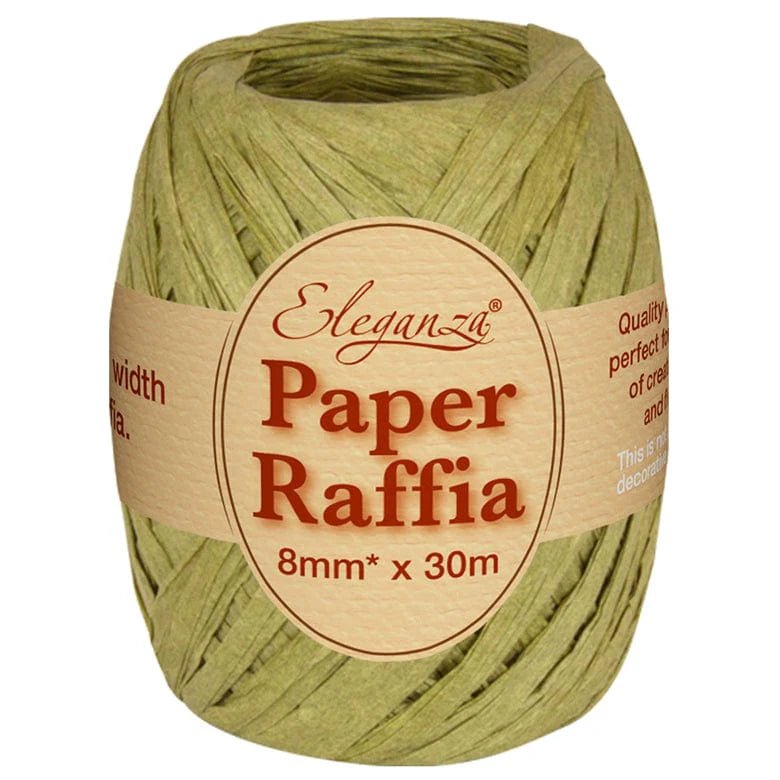 8mm Paper Raffia Ribbon - 30m | Buy Online from The Home Crafters