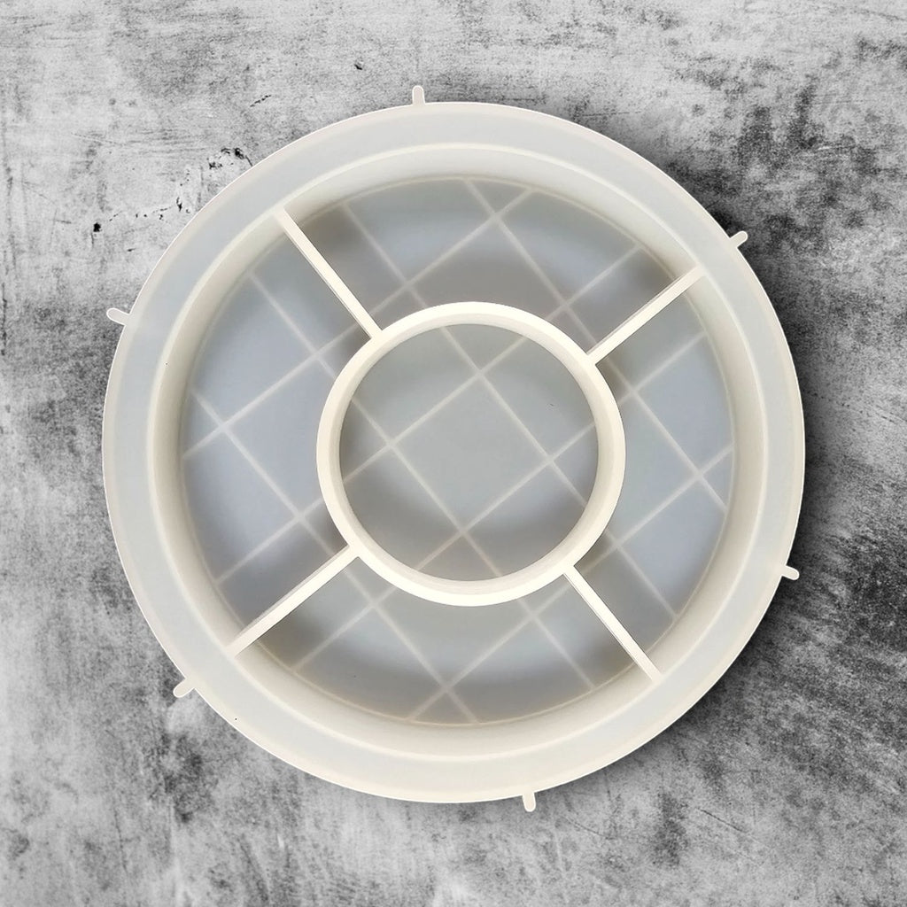 Large Silicone Mould: Round Mosaic Tray - 19cm