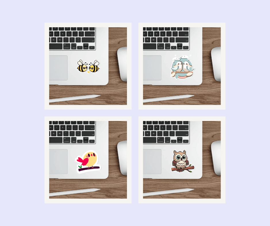 Whimsical Sticker Bundle – Cute Bees, Birds & Owls | Buy Online from The Home Crafters