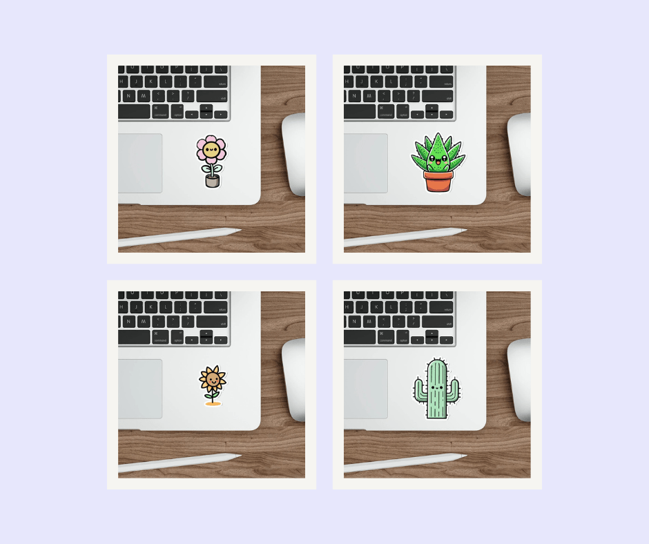 Botanical Sticker Bundle – Cactus, Aloe, Sunflower + More | Buy Online from The Home Crafters
