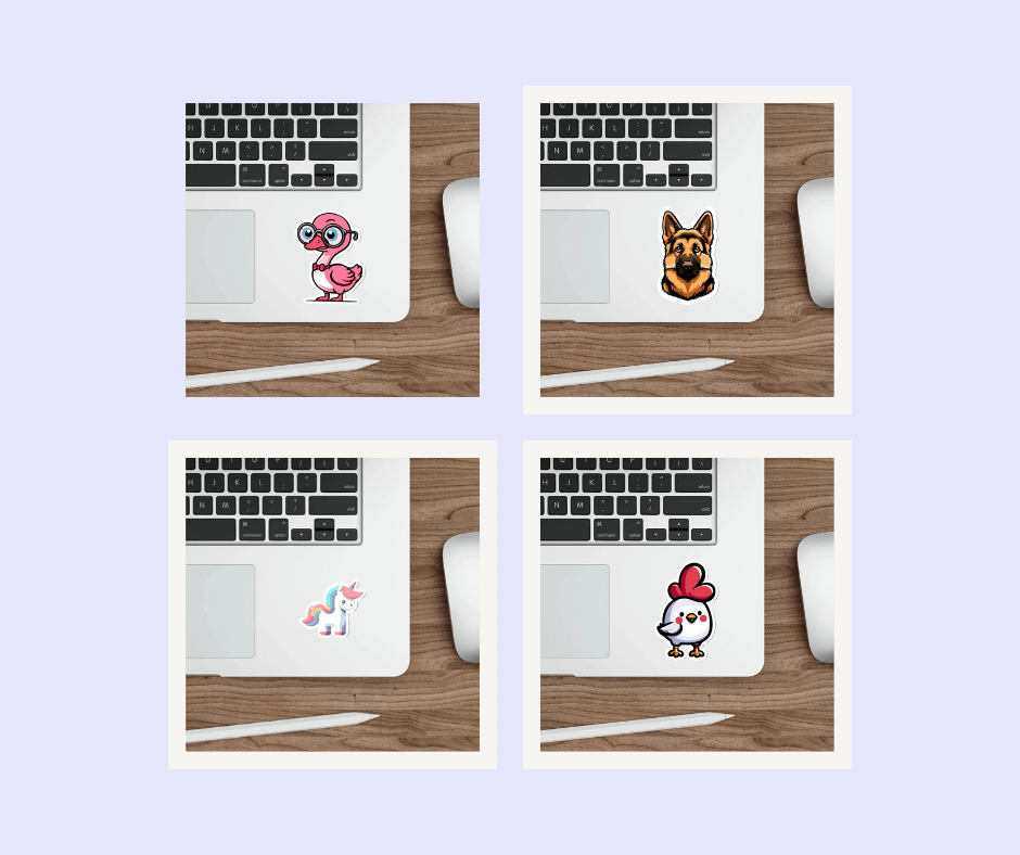 Quirky Animal Vinyl Sticker Bundle | Buy Online from The Home Crafters