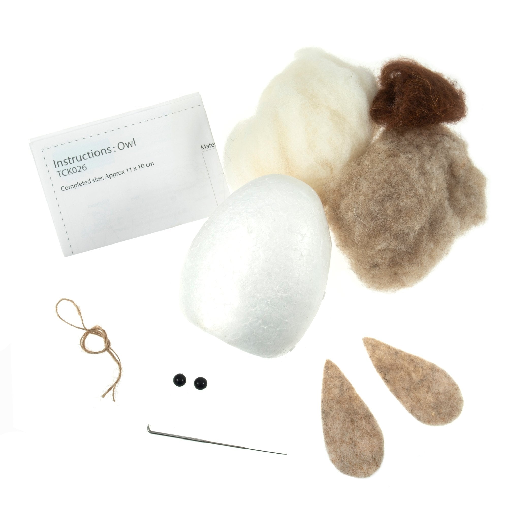 Trimits Mini Needle Felting Kit: Owl | Buy Online from The Home Crafters