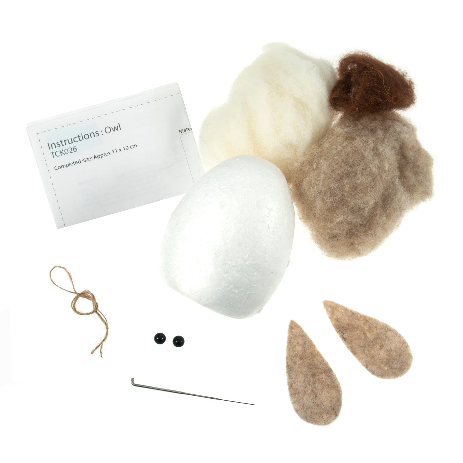Trimits Mini Needle Felting Kit: Owl | Buy Online from The Home Crafters