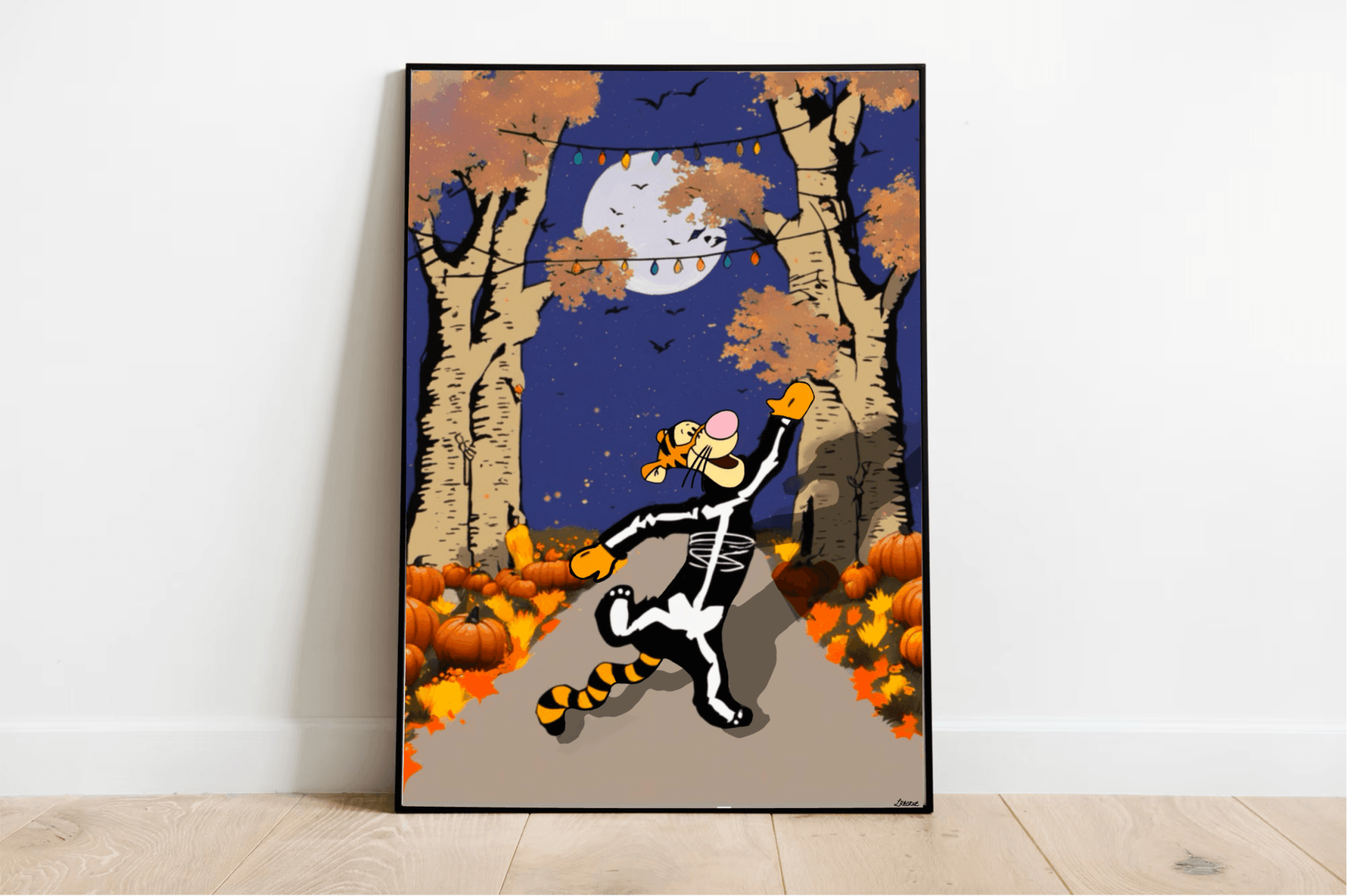 Tigger Halloween Print | A3 A4 A5 Spooky Disney Decor | Buy Online from The Home Crafters