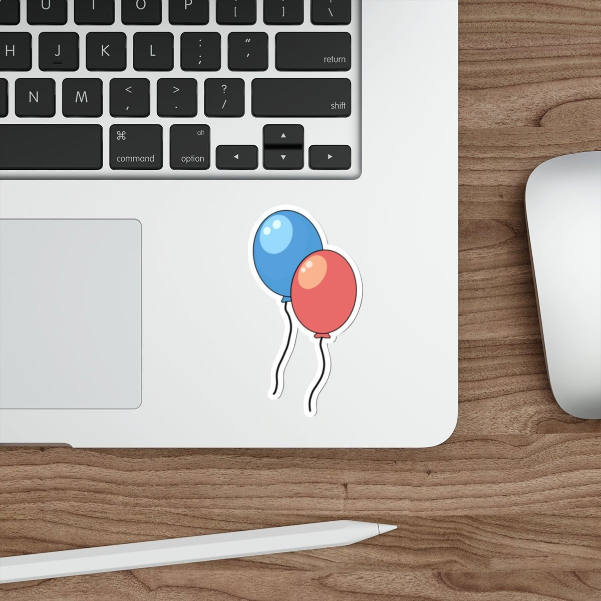 Red and Blue Balloons Waterproof Sticker | Buy Online from The Home Crafters