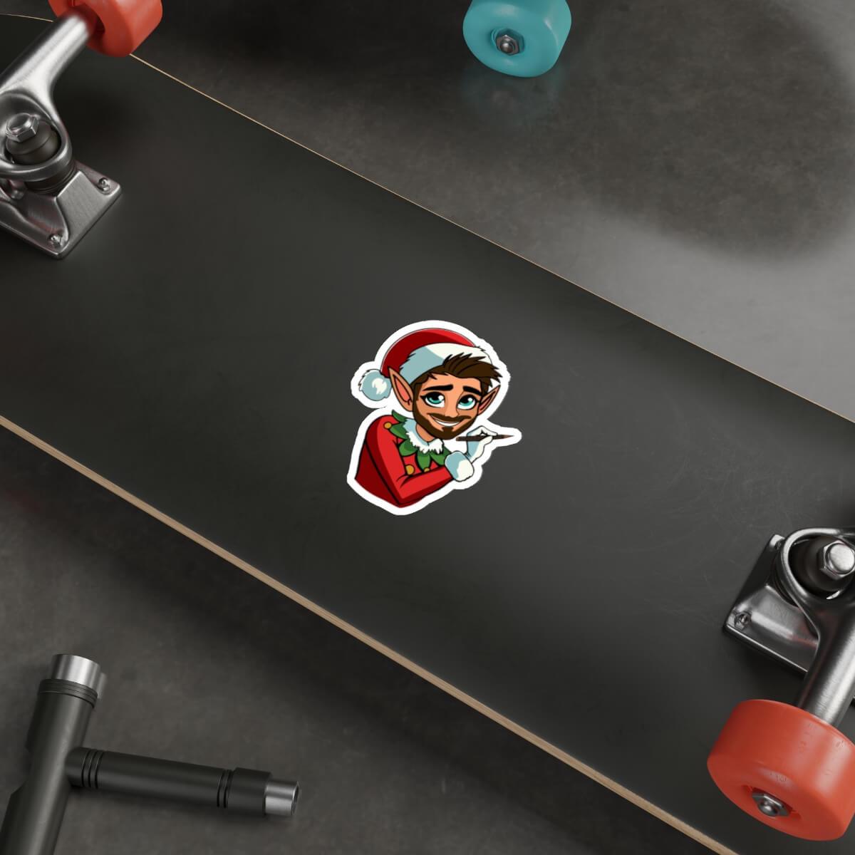 Waterproof Charming Christmas Elf Sticker | Buy Online from The Home Crafters