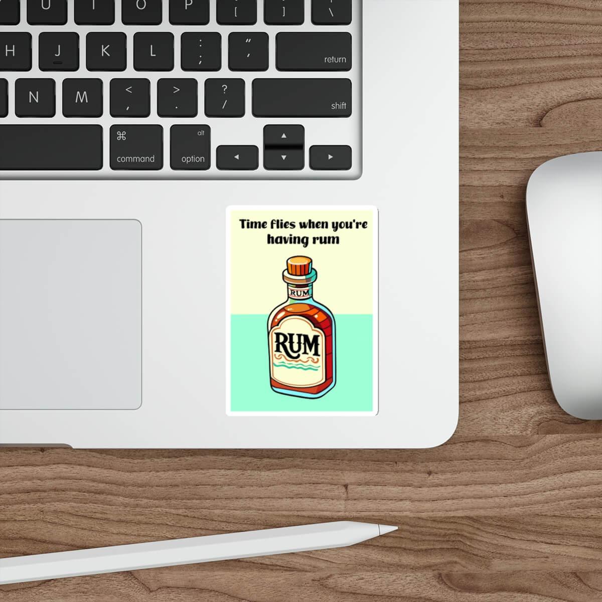 Time Flies When You’re Having Rum Sticker | Buy Online from The Home Crafters