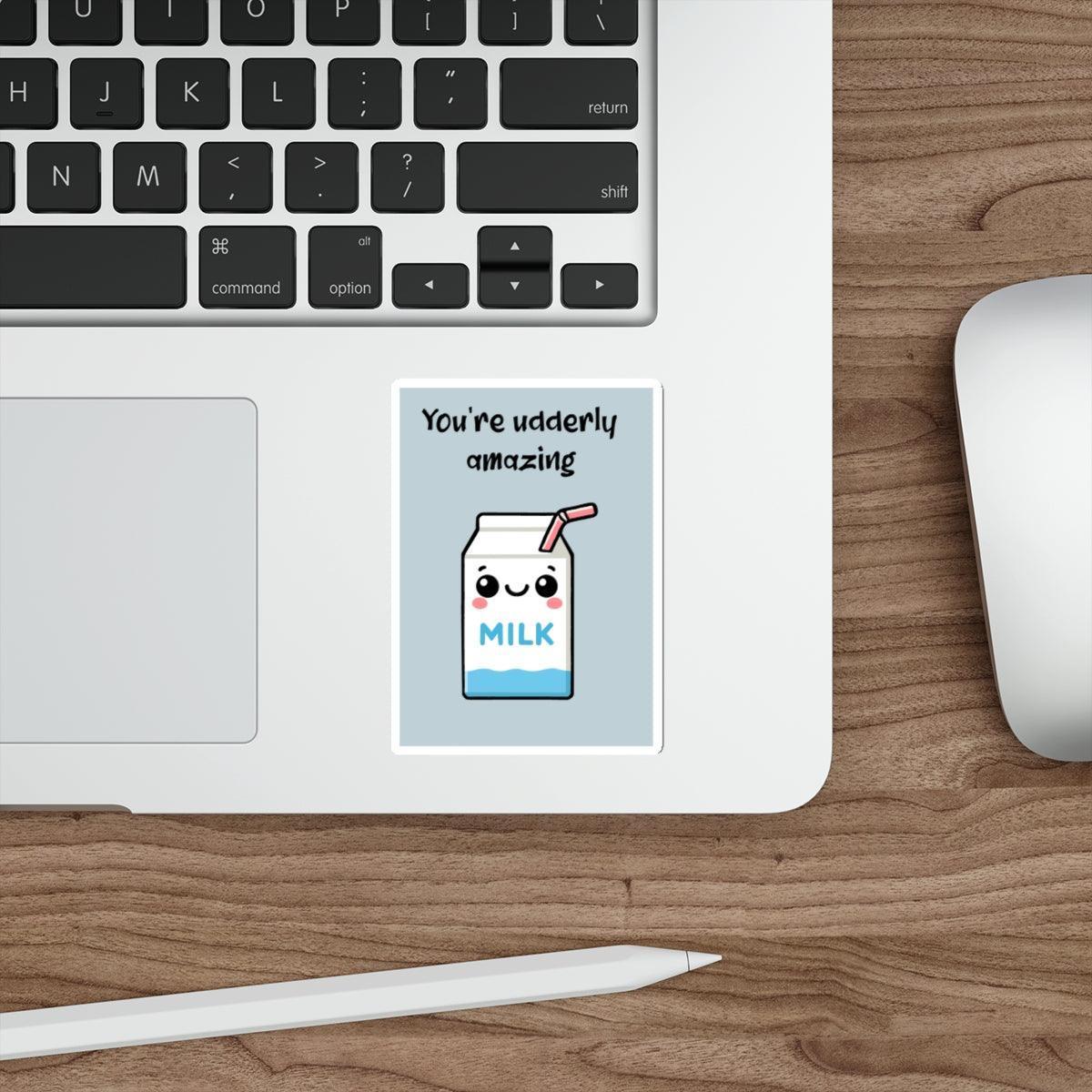 You're Udderly Amazing Milk Carton Sticker | Buy Online from The Home Crafters