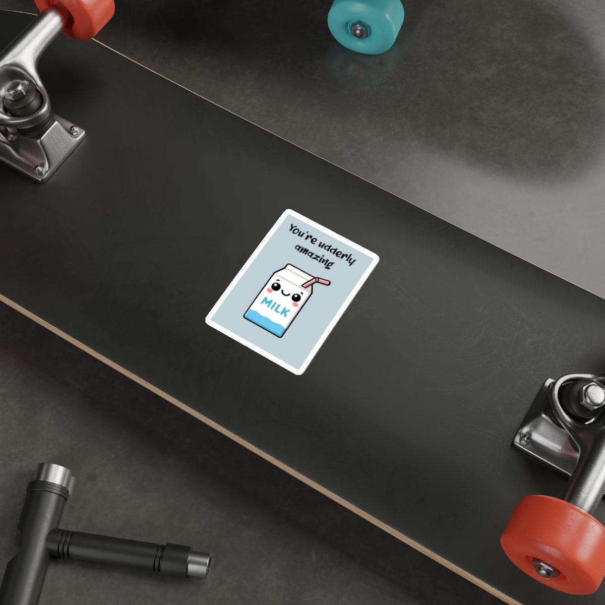 You're Udderly Amazing Milk Carton Sticker | Buy Online from The Home Crafters