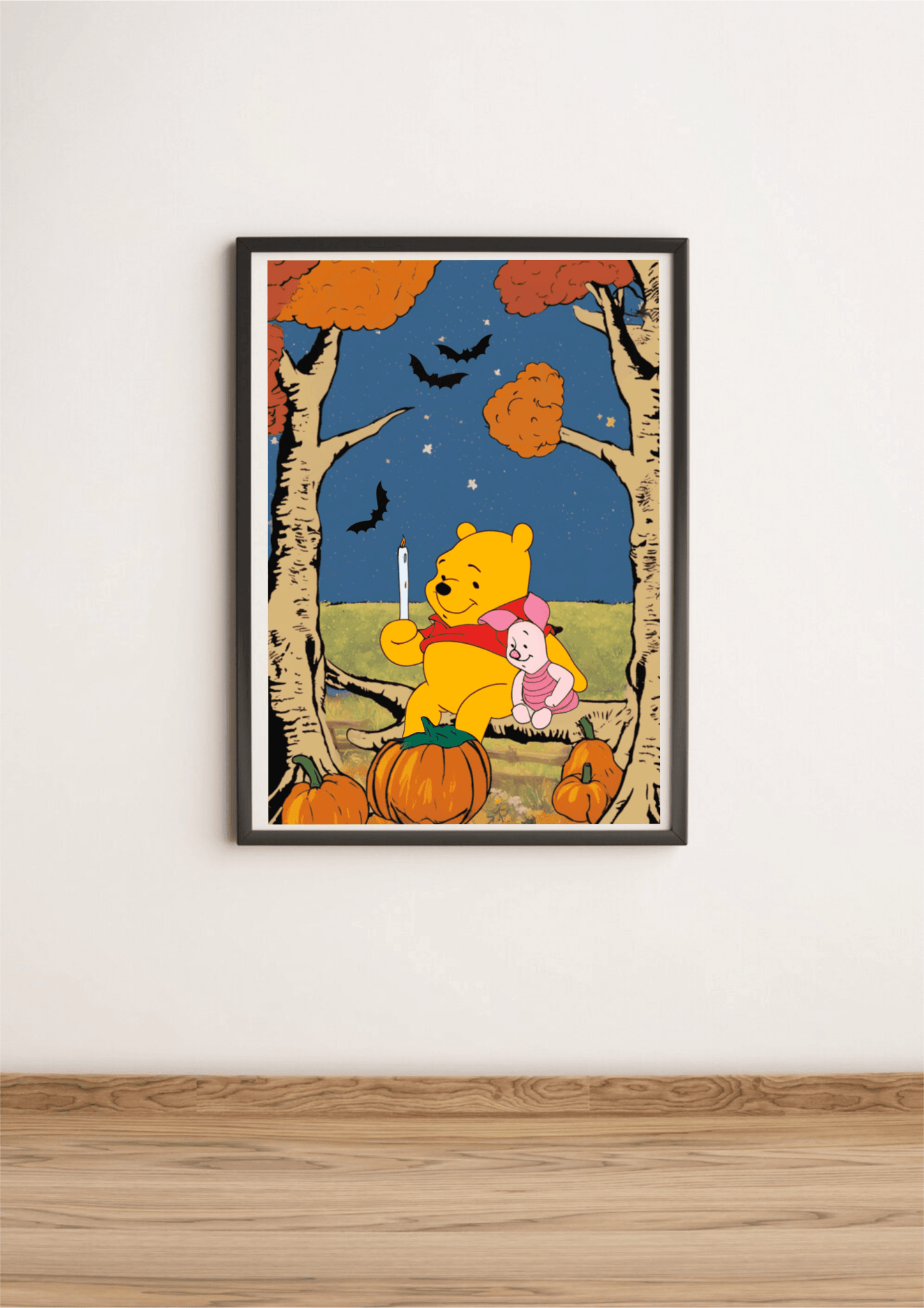 Winnie the Pooh Halloween Print | A3 A4 A5 Wall Art | Buy Online from The Home Crafters