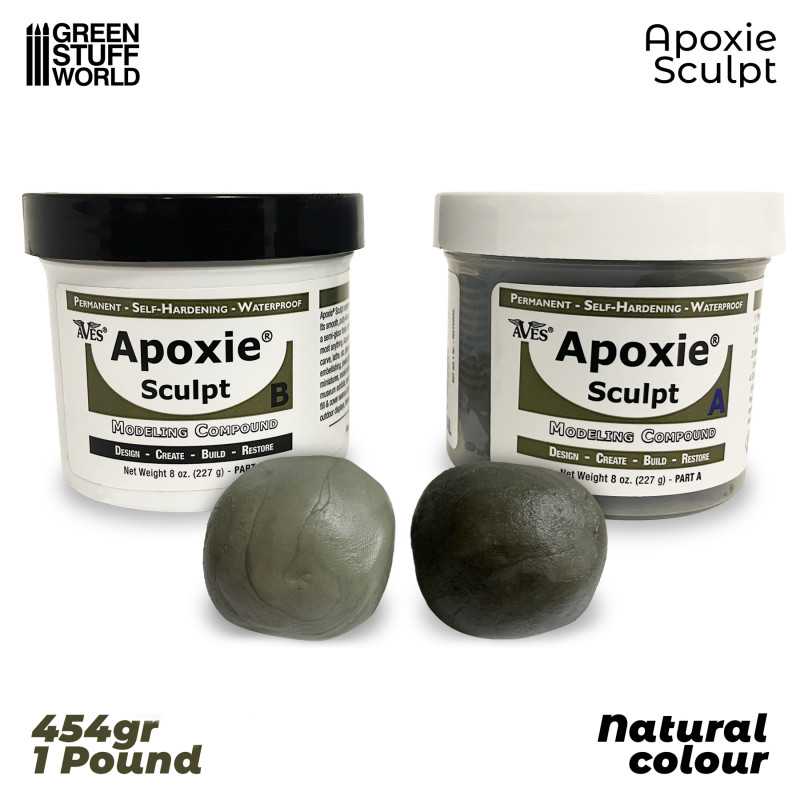 Apoxie Sculpt Epoxy Resin Putty - Natural 454g | Buy Online from The Home Crafters