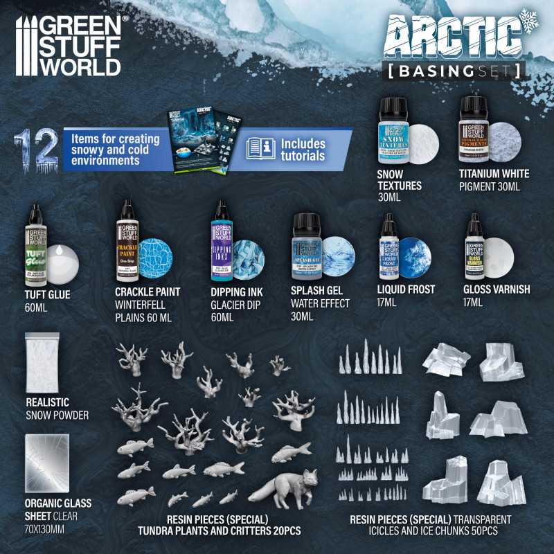 Green Stuff World: Basing Set - Arctic | Buy Online from The Home Crafters