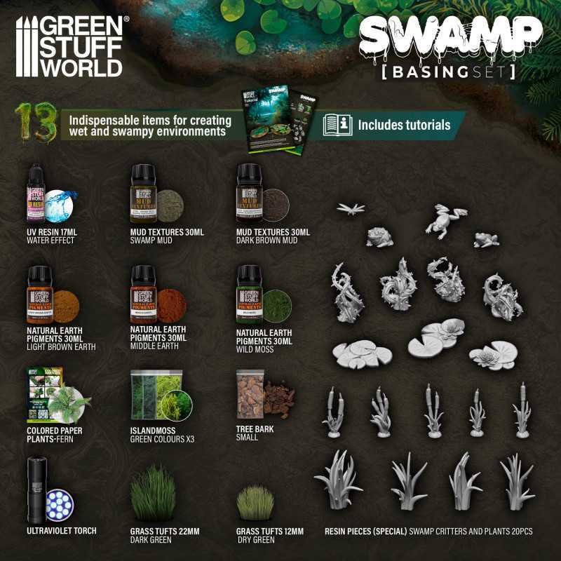 Green Stuff World: Basing Set - Swamp | Buy Online from The Home Crafters
