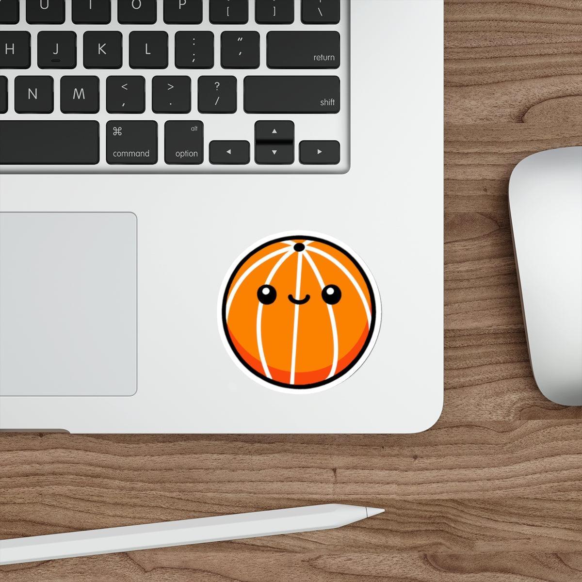 Cartoon Basketball Sticker – Fun Sports Vinyl | Buy Online from The Home Crafters