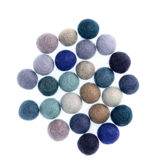 Needle Felt Shapes: 15mm Balls - 25pk | Buy Online from The Home Crafters