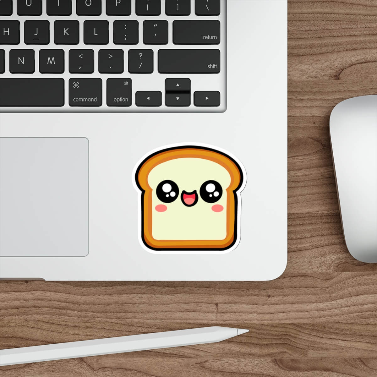 Happy Bread Sticker – Cute Kawaii Vinyl Decal | Buy Online from The Home Crafters