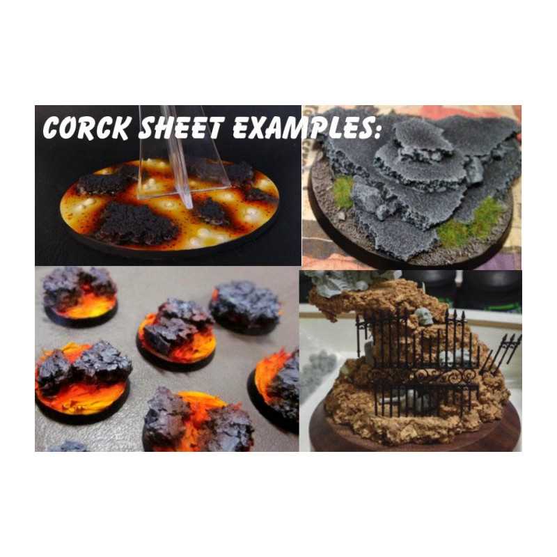 Green Stuff World: Cork Sheet: 198 x 296mm | Buy Online from The Home Crafters