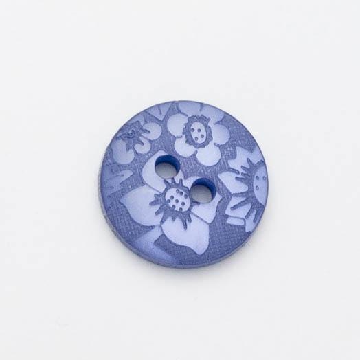 Floral Damask Button: 13mm - each | Buy Online from The Home Crafters
