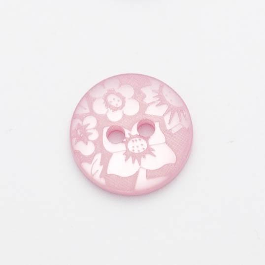 Floral Damask Button: 13mm - each | Buy Online from The Home Crafters