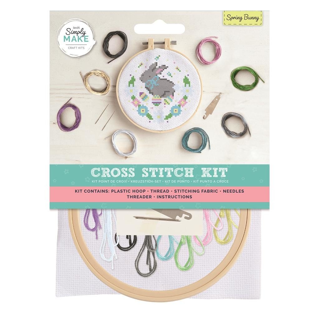 Simply Make Cross Stitch Kit - Spring Bunny | Buy Online from The Home Crafters