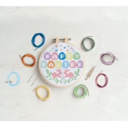 Simply Make Cross Stitch Kit - Happy Easter | Buy Online from The Home Crafters
