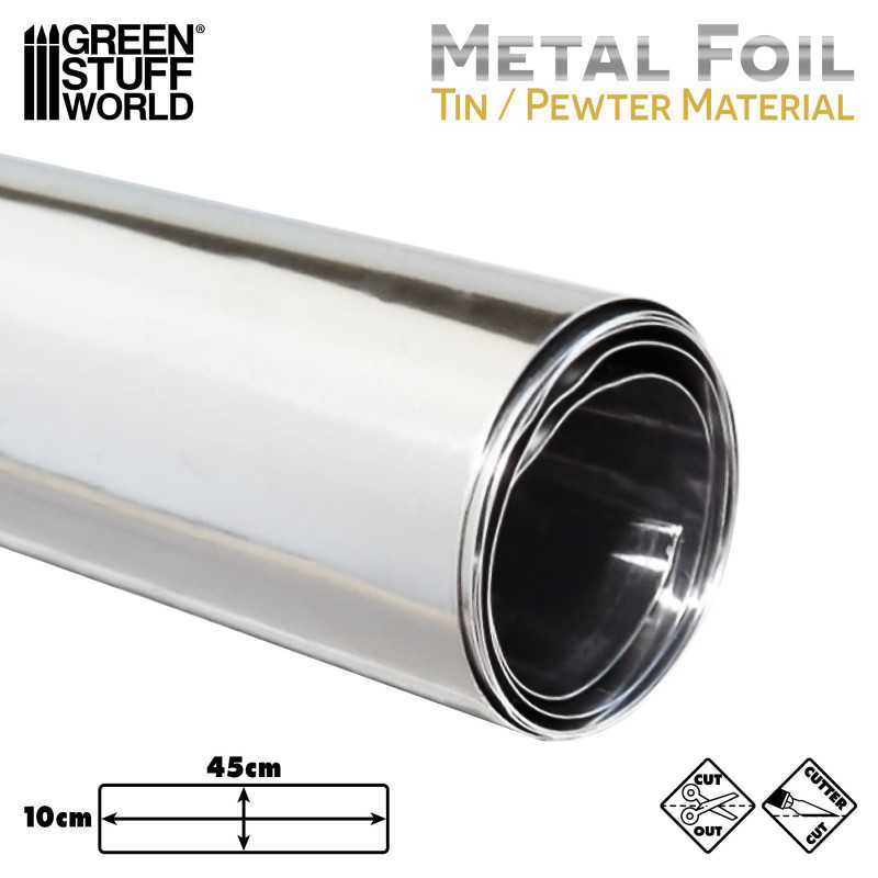 Green Stuff World: Flexible Tin Foil Sheet - Craft Pewter | Buy Online from The Home Crafters