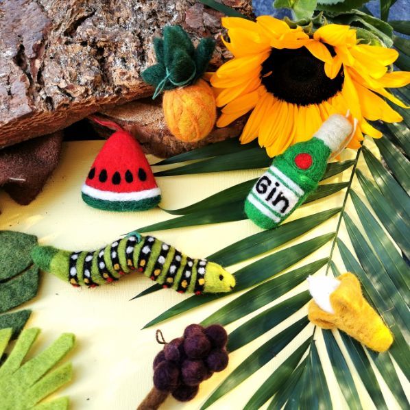 Handmade Needle Felt Bottle of Gin | Buy Online from The Home Crafters