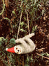 Handmade Needle Felt Hanging Christmas Decoration - Christmas Sloth