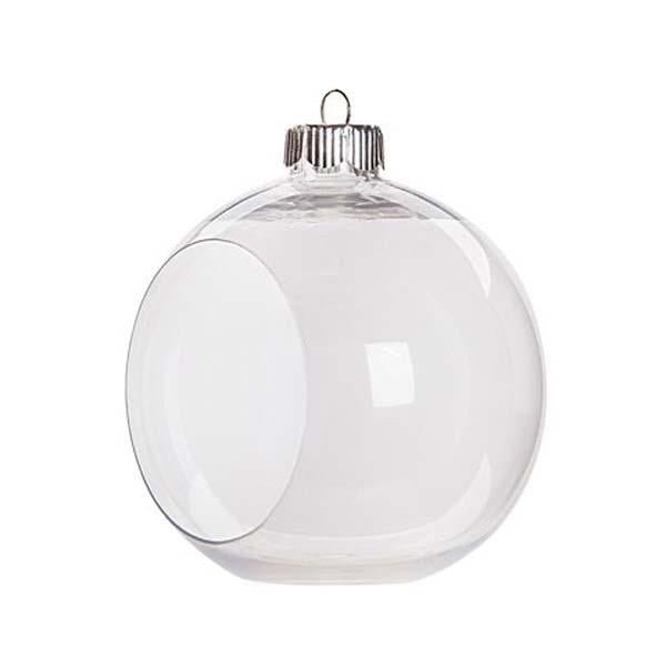 Open Front Plastic Bauble - 2pc | Buy Online from The Home Crafters
