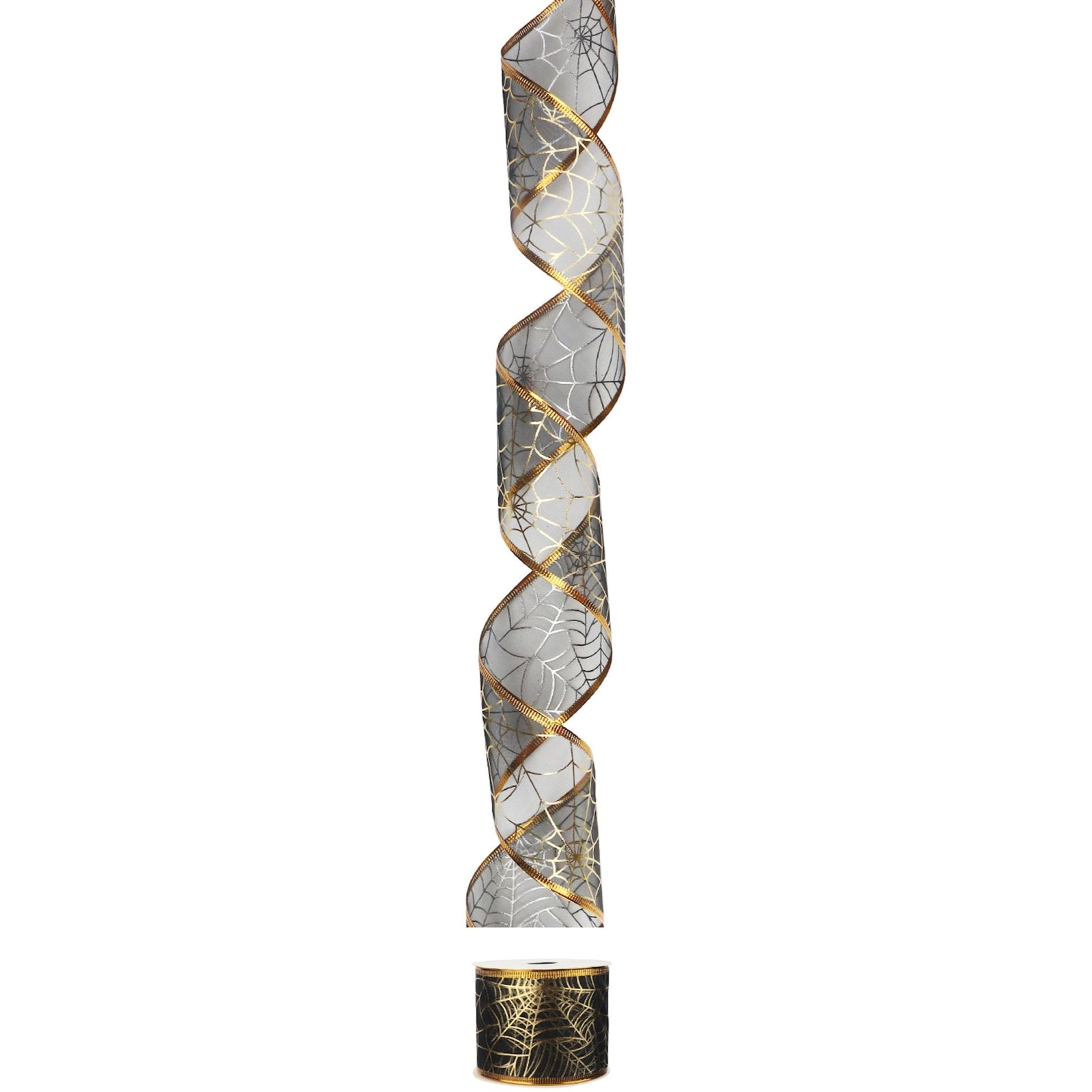Wire Edge Ribbon: 63mm: Spiders Web (per metre) | Buy Online from The Home Crafters