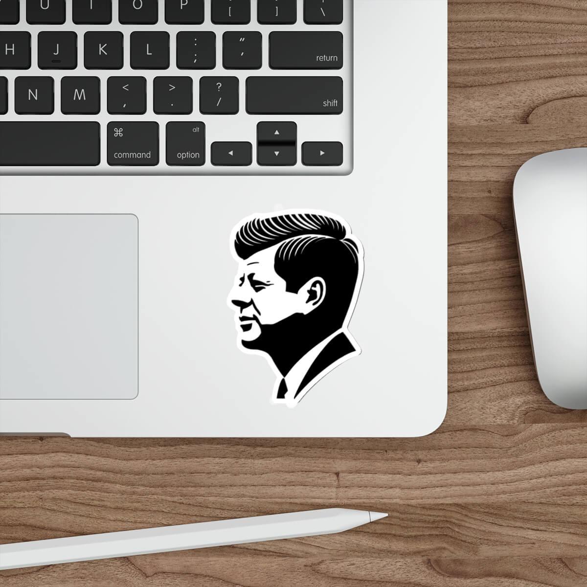 JFK Sticker – Minimalist Kennedy Vinyl Decal | Buy Online from The Home Crafters