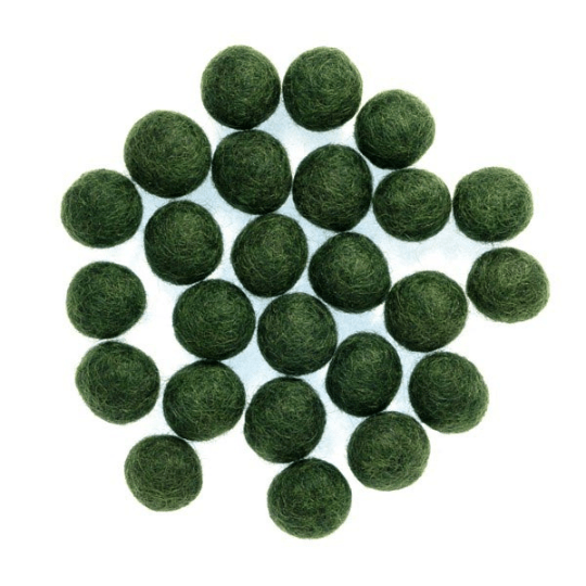 Needle Felt Shapes: 15mm Balls - 25pk | Buy Online from The Home Crafters