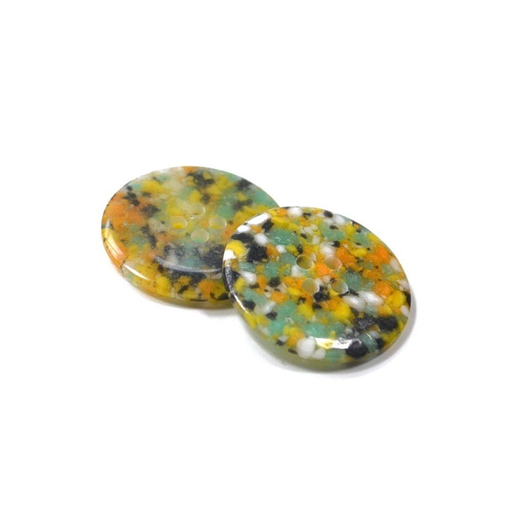 Recycled Plastic Scrap Buttons: size 32 (20mm) 4 Hole - each | Buy Online from The Home Crafters