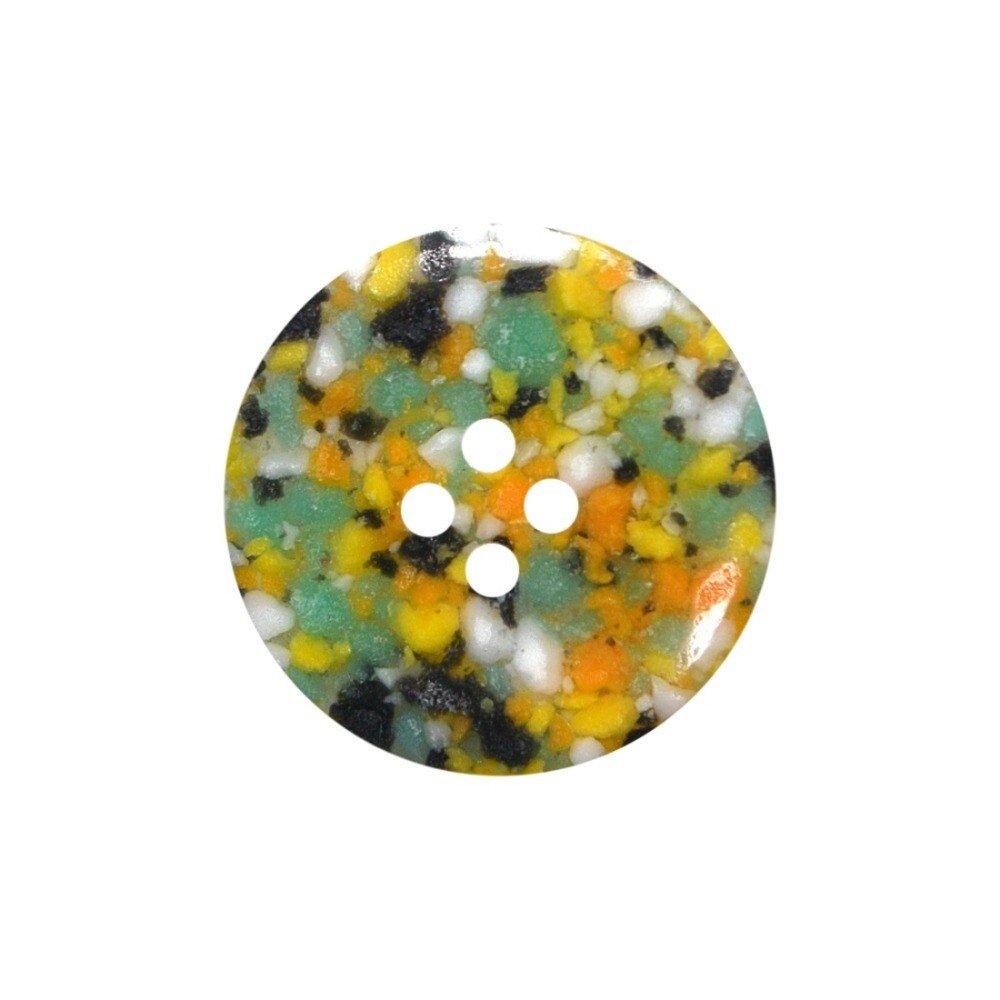 Recycled Plastic Scrap Buttons: size 32 (20mm) 4 Hole - each | Buy Online from The Home Crafters