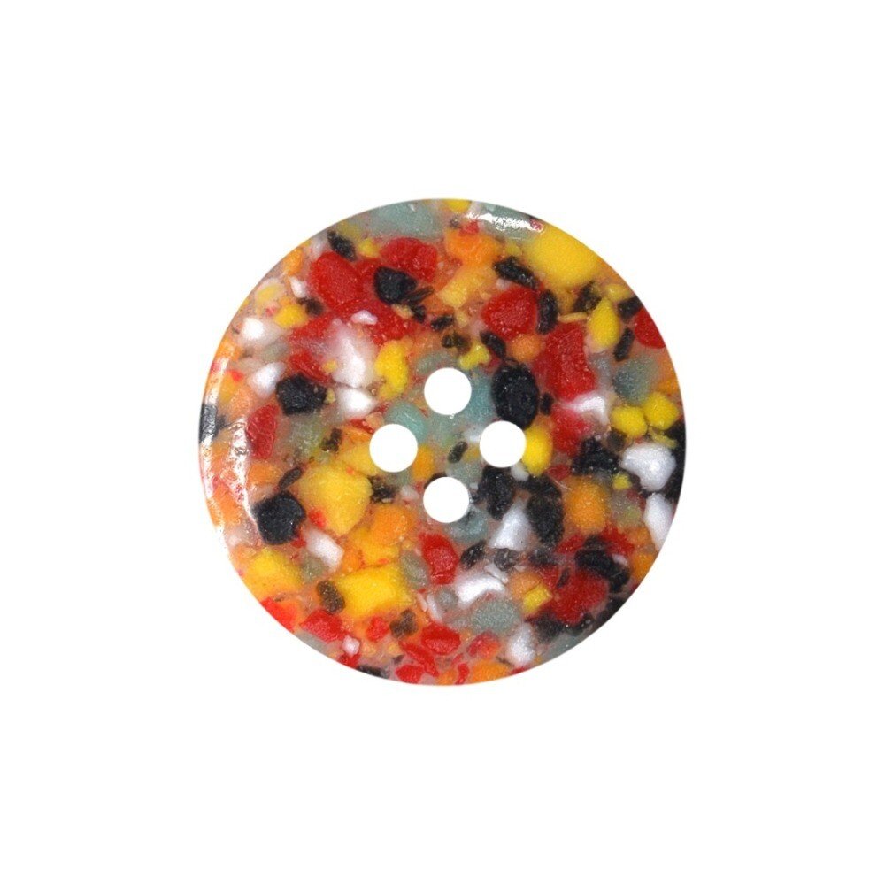Recycled Plastic Scrap Buttons: size 32 (20mm) 4 Hole - each | Buy Online from The Home Crafters