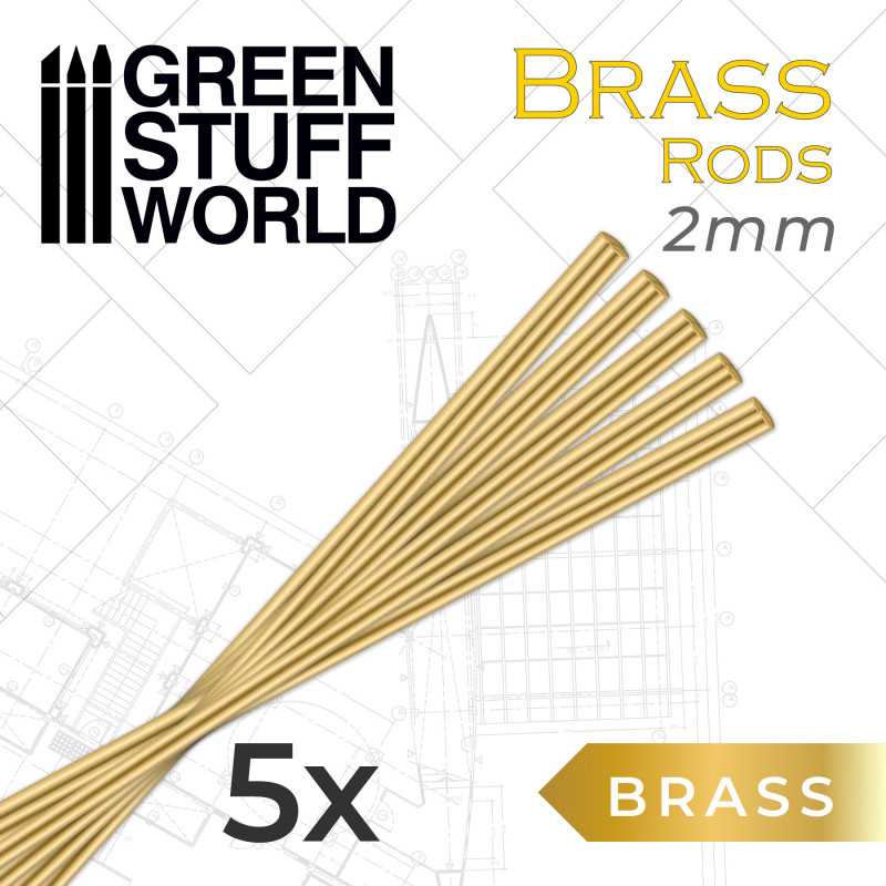 Green Stuff World: Brass Pinning Rods - 5pc | Buy Online from The Home Crafters