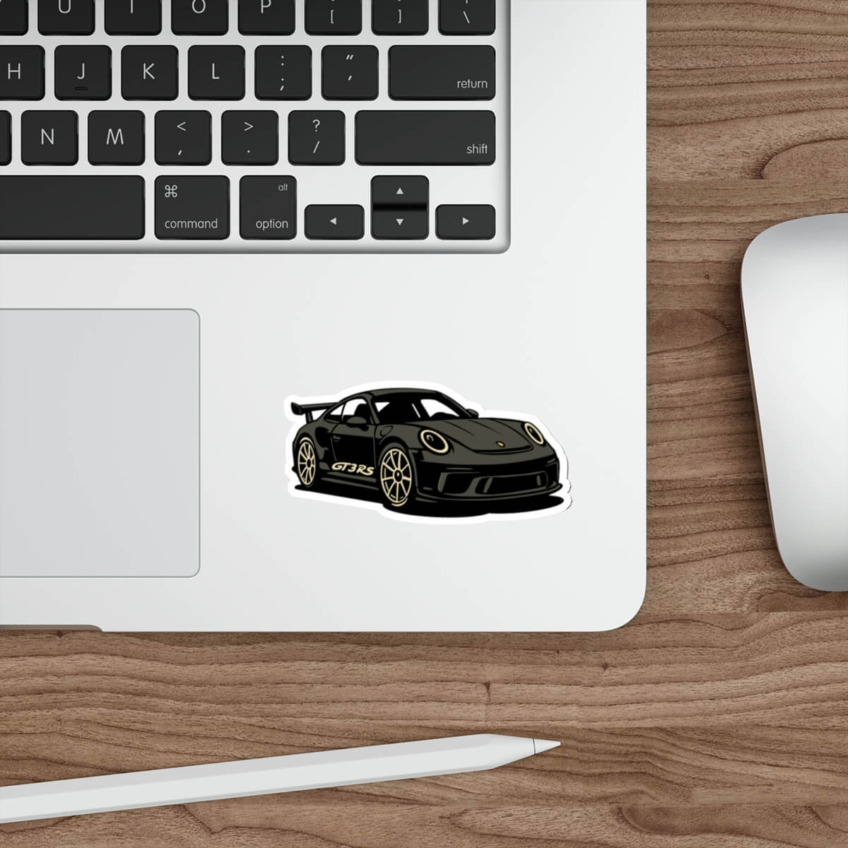 Luxury Track Car Sticker – Sleek Black Sports Coupe Decal | Buy Online from The Home Crafters