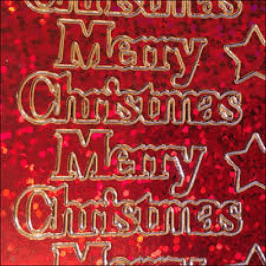 Merry Christmas Peeloff Stickers - Holographic | Buy Online from The Home Crafters