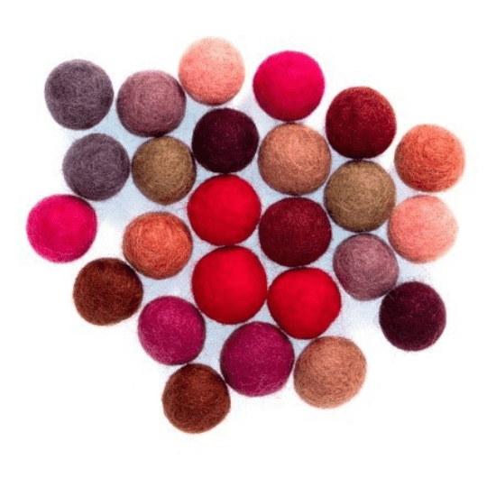 Needle Felt Shapes: 15mm Balls - 25pk | Buy Online from The Home Crafters