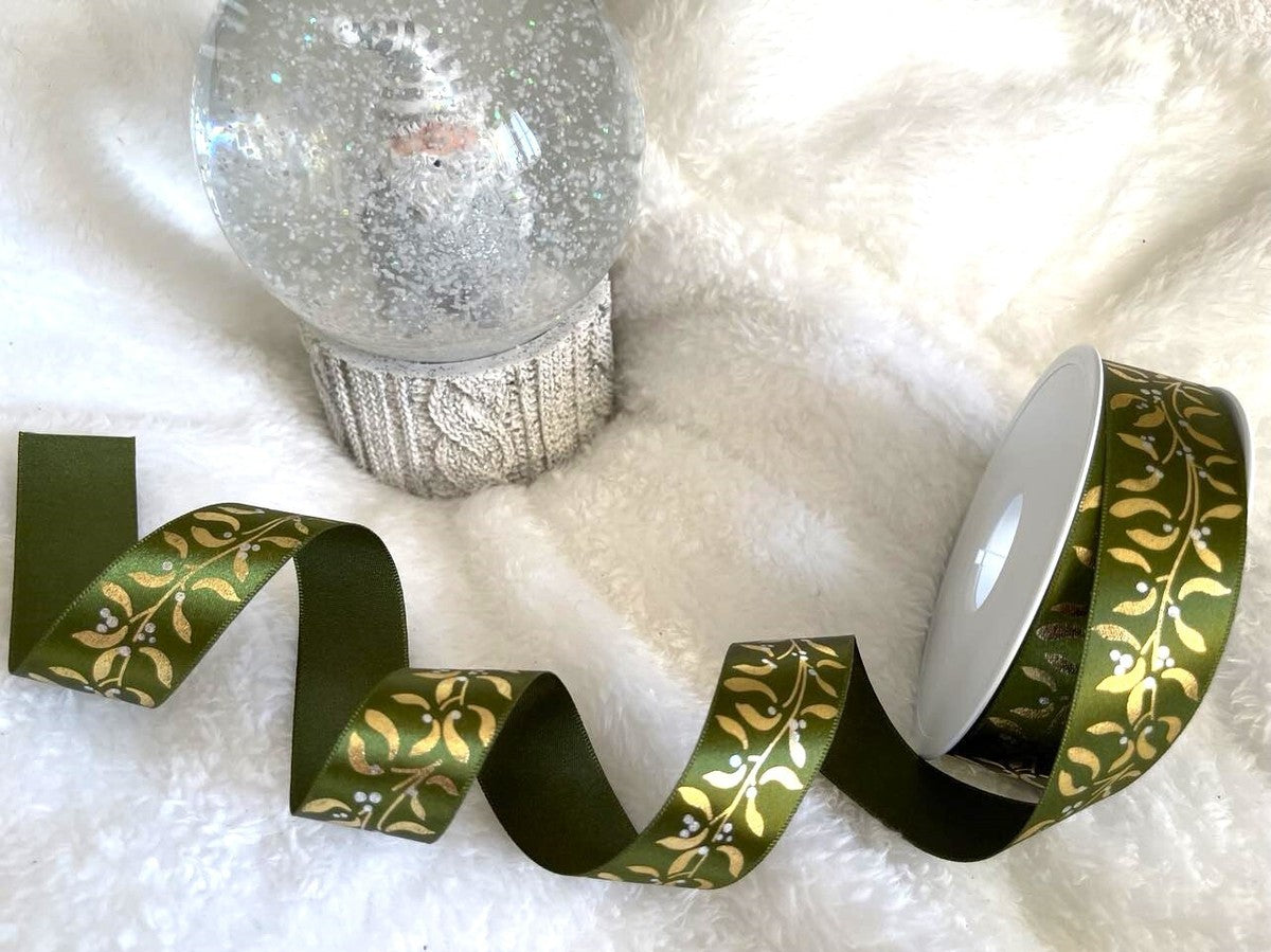 Ribbon: Mistletoe Wishes - 25mm
