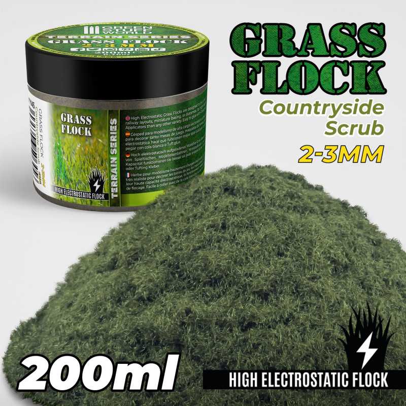 Green Stuff World: 2 - 3mm Static Grass Flock - 200ml | Buy Online from The Home Crafters