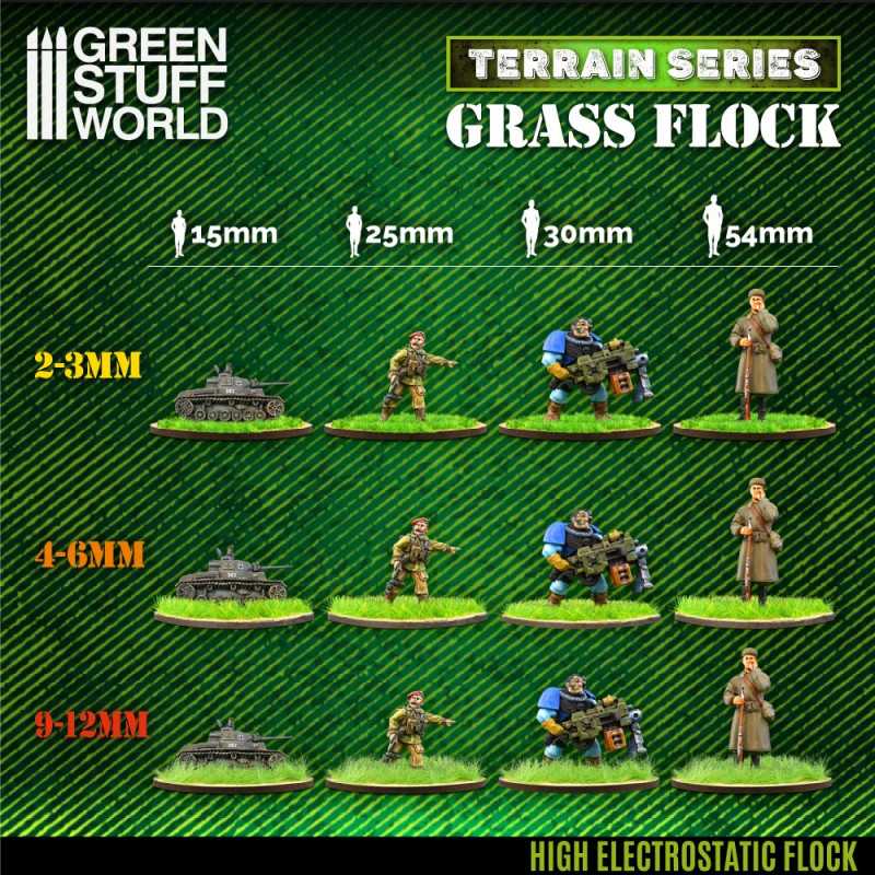 Green Stuff World: 2 - 3mm Static Grass Flock - 200ml | Buy Online from The Home Crafters