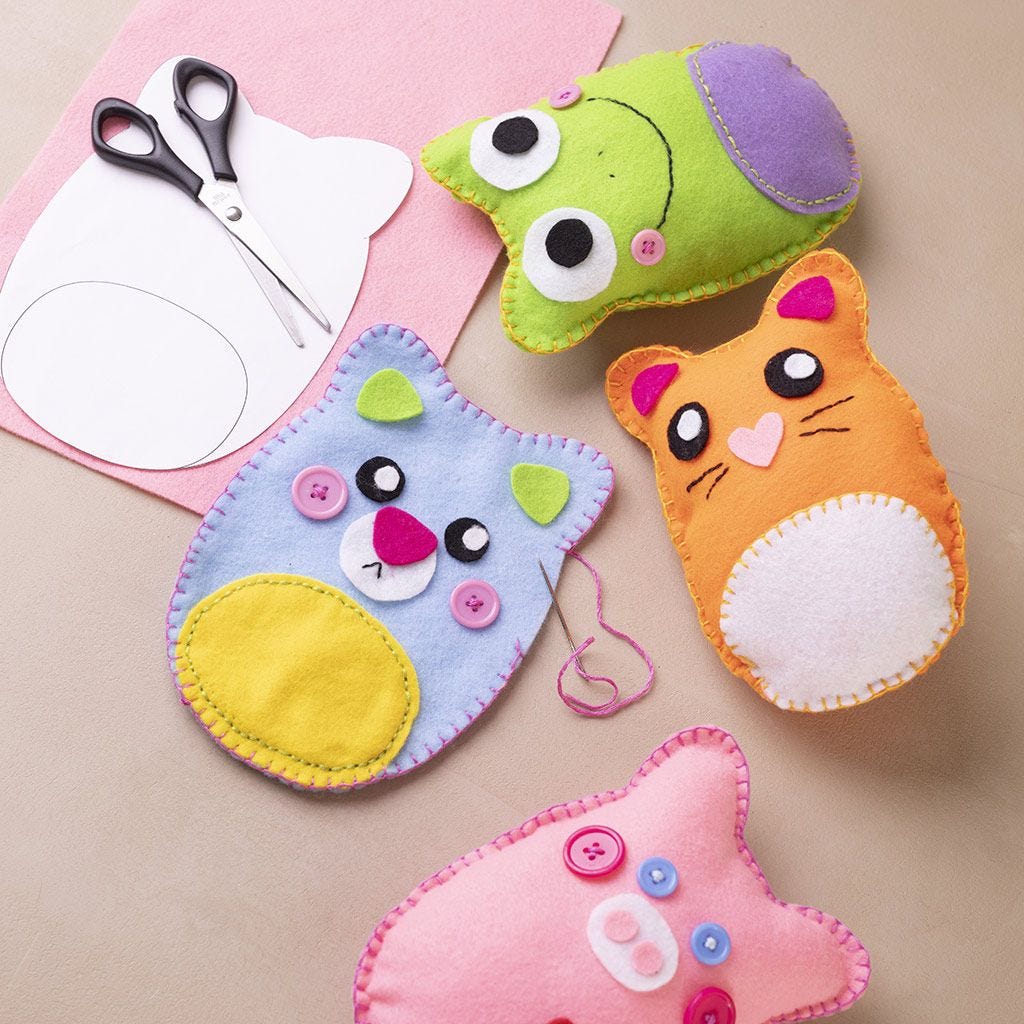 Starter Craft Kit: Sewing Felt Characters