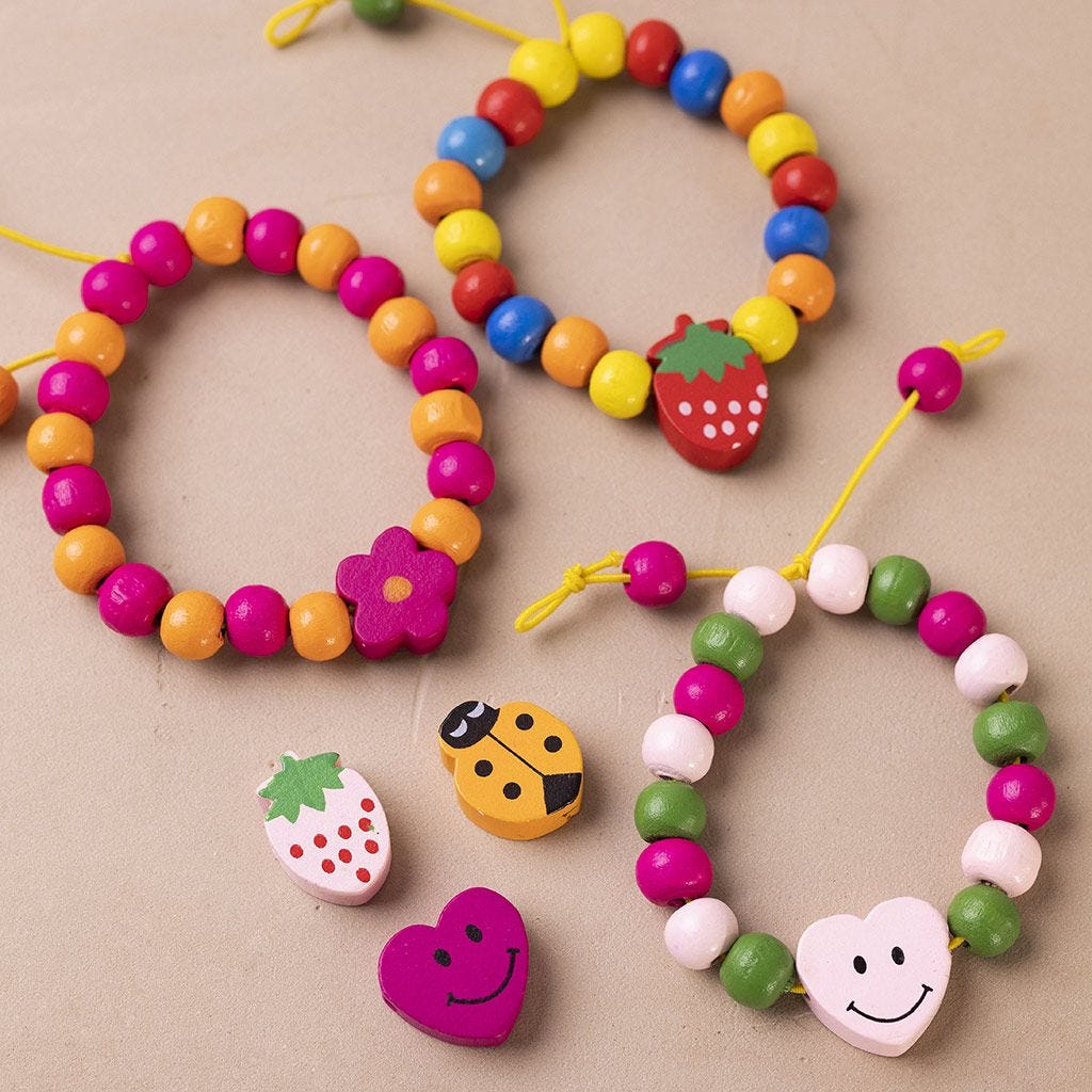 Mini Craft Kit: Beaded Jewellery - Bright Colours