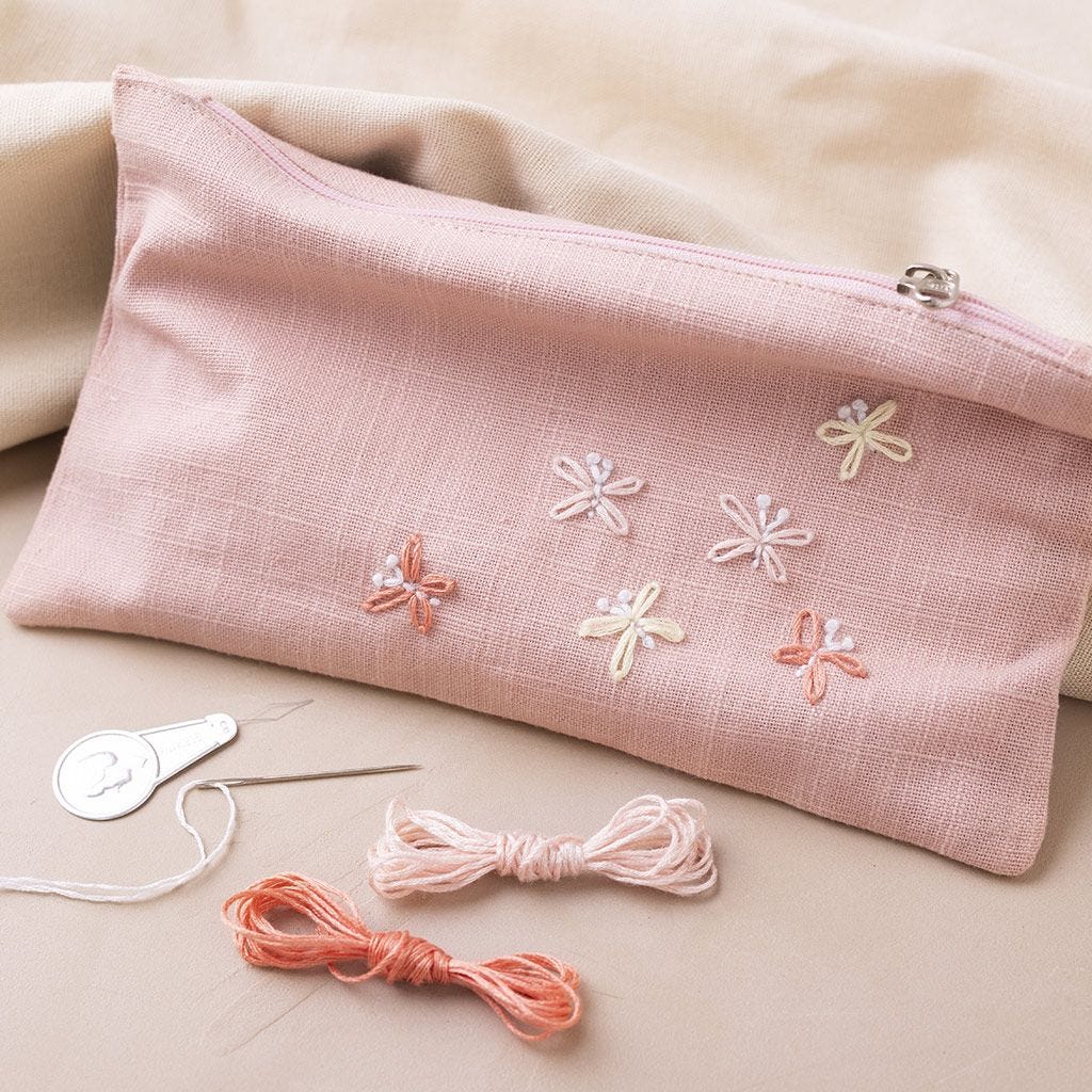 Mini Craft Kit: Embroidery - Clutch Bag