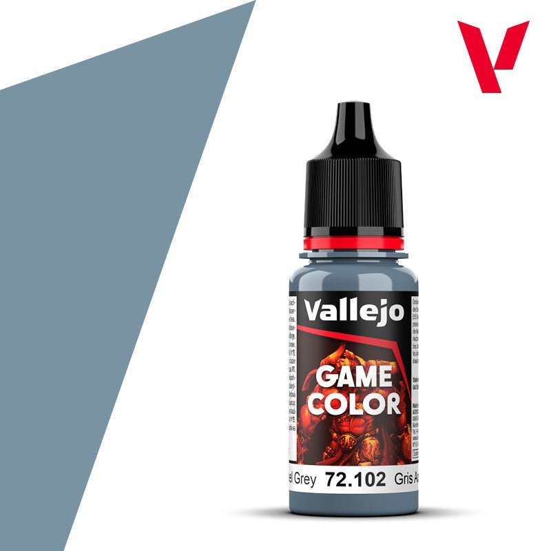 Vallejo Game Color 18ml - Steel Grey | Buy Online from The Home Crafters