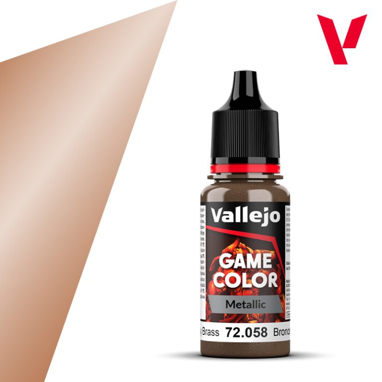 Vallejo Game Color Metallic 18ml - Brassy Brass | Buy Online from The Home Crafters
