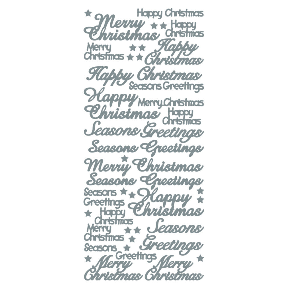 Christmas Greetings Mix Peeloff Stickers