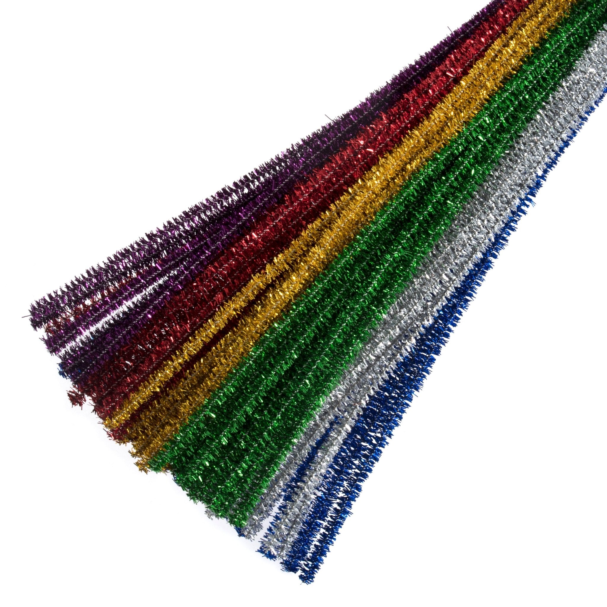 6mm Metallic Chenille Stems / Pipe Cleaners 20pk | Buy Online from The Home Crafters