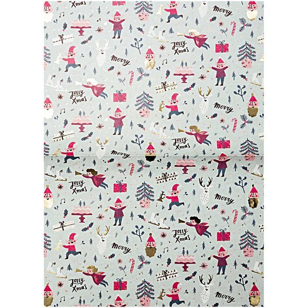 Paper Patch Foiled Decoupage Paper - Jolly Christmas: Classic | Buy Online from The Home Crafters